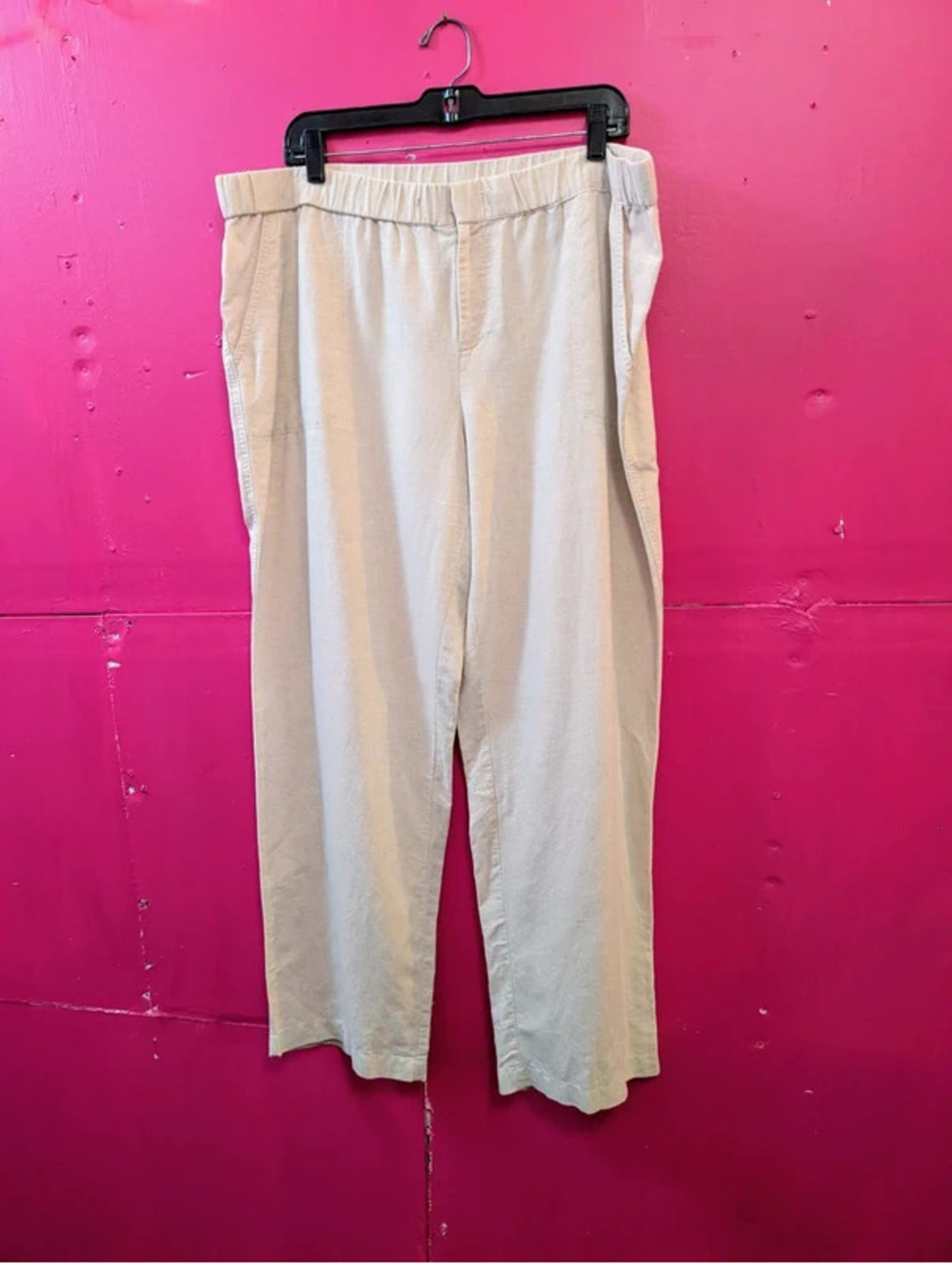 Liz Claiborne Natural Linen Summer Pants XL